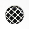 The Artisan Emporium Black Moroccan Hand-painted Side Plates Set Of 4(7 inches)
