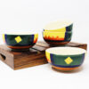 The Artisan Emporium Boho Fiesta Hand-painted Serving Katori Bowls Set Of 4