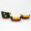 The Artisan Emporium Boho Fiesta Hand-painted Serving Katori Bowls Set Of 4