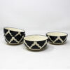 The Artisan Emporium Black Moroccan Hand-painted Serving Katori Bowls Set Of 4