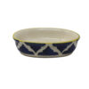 The Artisan Emporium Blue Moroccan Hand-painted Bathroom Accessory Set Of 3 Pieces-Soap Dish