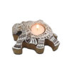 Elephant Wooden Block Handcrafted Tealight Candle Holder from The Artisan Emporium