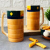 Boho Fiesta Ceramic Beer & Milk Mugs Set Of 2 - The Artisan Emporium