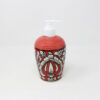 The Artisan Emporium Red Mughal Hand-painted Bathroom Accessory Set Of 3 Pieces-Soap Dispenser