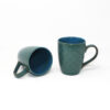 The Artisan Emporium Ceramic Teal Green Mugs Set Of 2