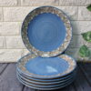 The Artisan Emporium Blue Swirl Dinner Plates Set Of 6