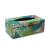 The Artisan Emporium Forest Green Wooden Tissue Holder Box, Napkin Holder Box