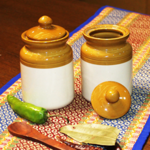 The Artisan Emporium Traditional Handcrafted Ceramic Barnis Set Of 2