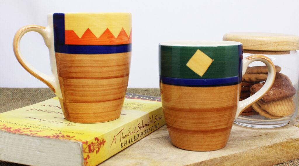 Boho Fiesta Ceramic Coffee Mugs - TAE