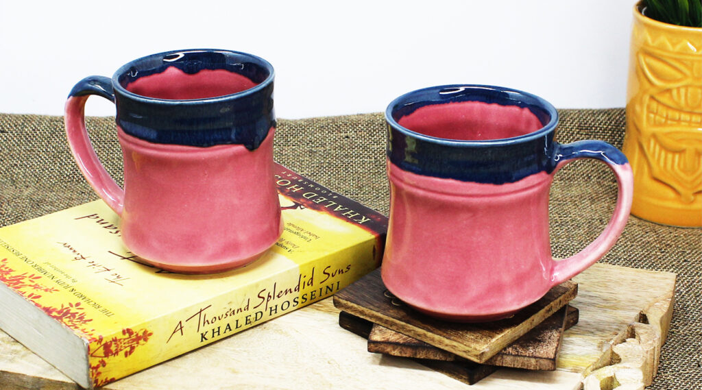Bubblegum Pink Ceramic Coffee Mugs - TAE