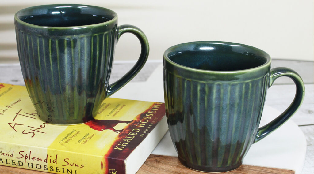 Forrst Green Ceramic Coffee Mugs - TAE
