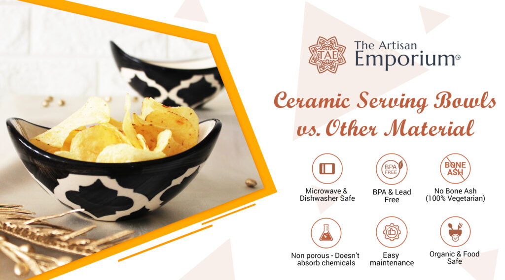 Reasons why ceramic serving bowls are better over other materials