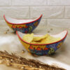 Exotic Panorama Hut Ceramic Snack Bowls Set Of 2 - The Artisan Emporium