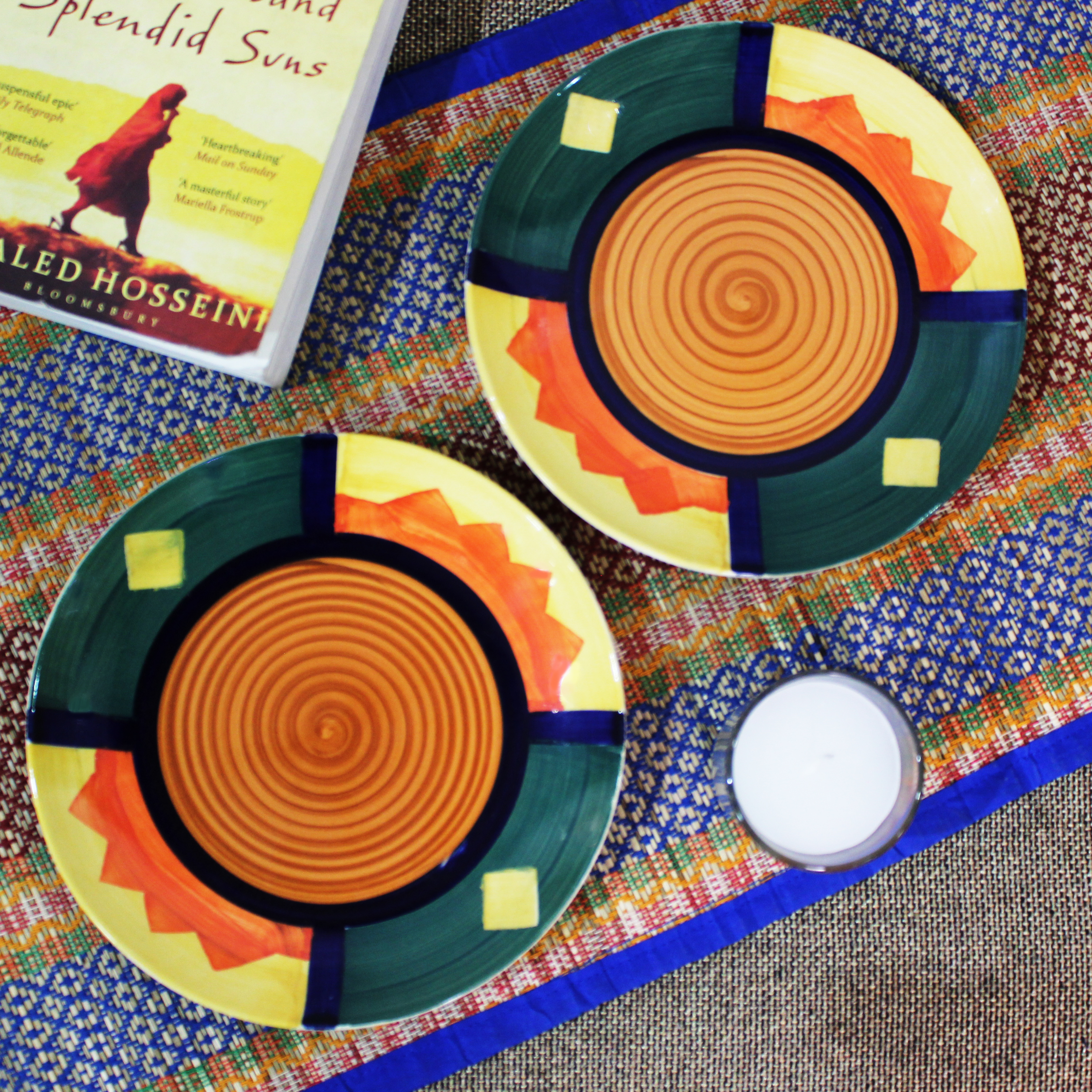 The Artisan Emporium Set Of 2 Quarter Plates Boho Fiesta