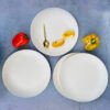 Subhra Ceramic Dinner Plates Set Of 4 - The Artisan Emporium