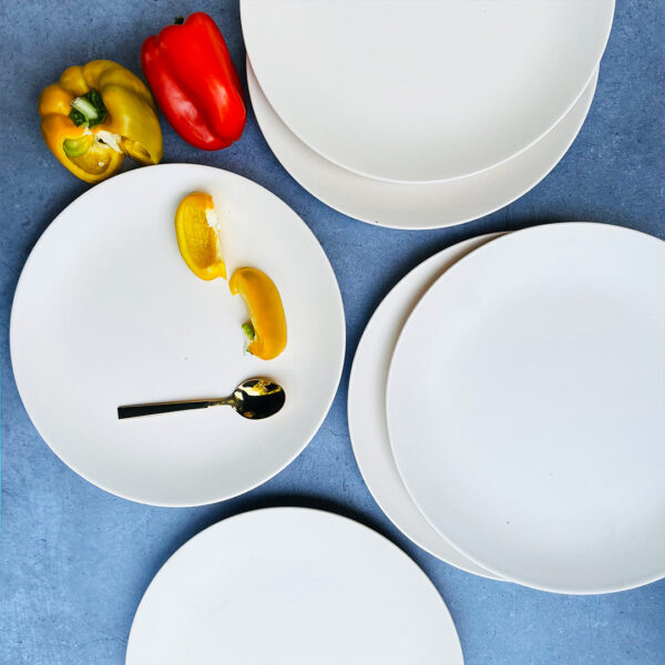 Subhra Ceramic Dinner Plates Set Of 6 - The Artisan Emporium