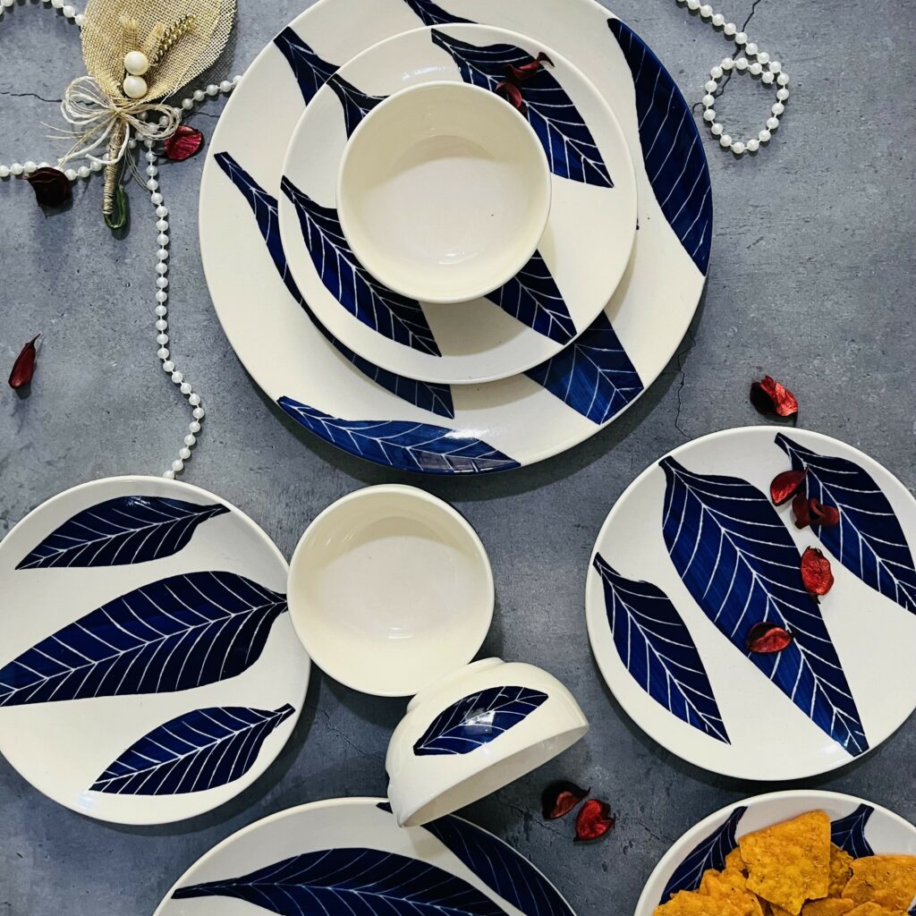 Patram Ceramic Dinner Set - The Artisan Emporium