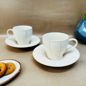 Ivory Charm Cup & Saucer Set Of 2