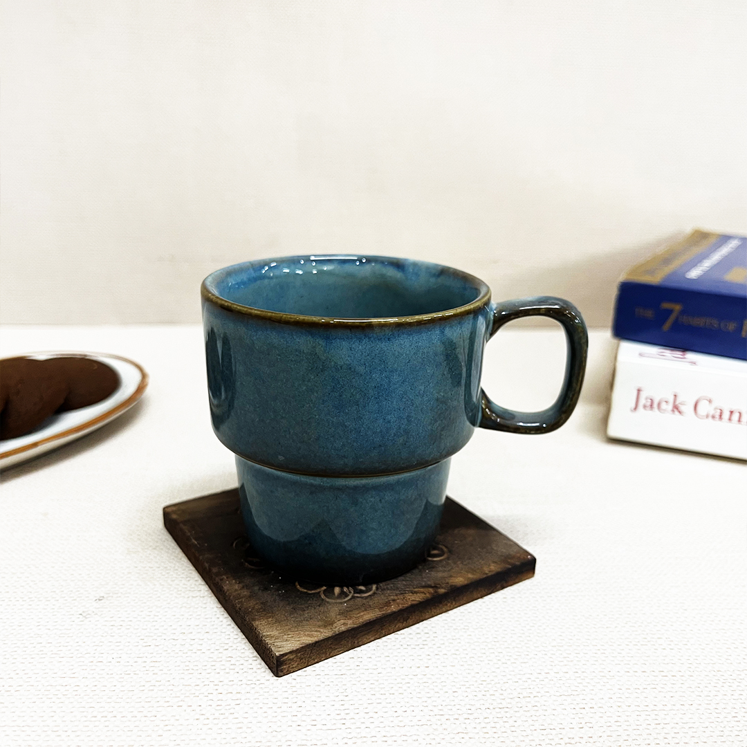 Teal Green Tea Cup - The Artisan Emporium