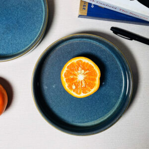 Blue Ceramic Flat bowl - The Artisan Emporium