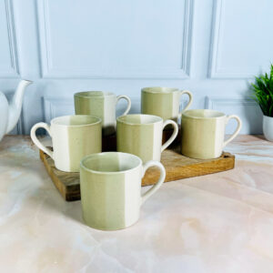 Olive Green tri color cups